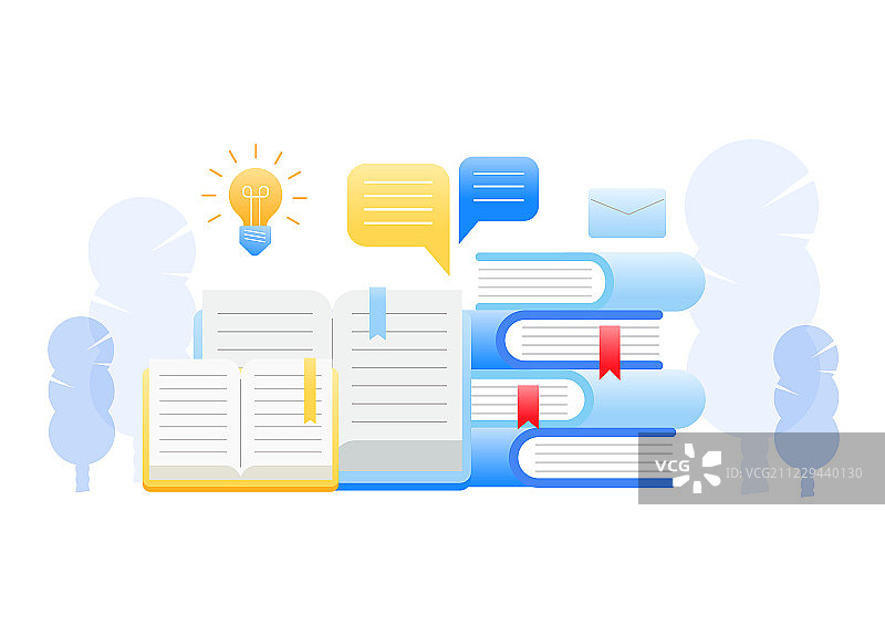 矢量扁平商业素材之书本图片素材