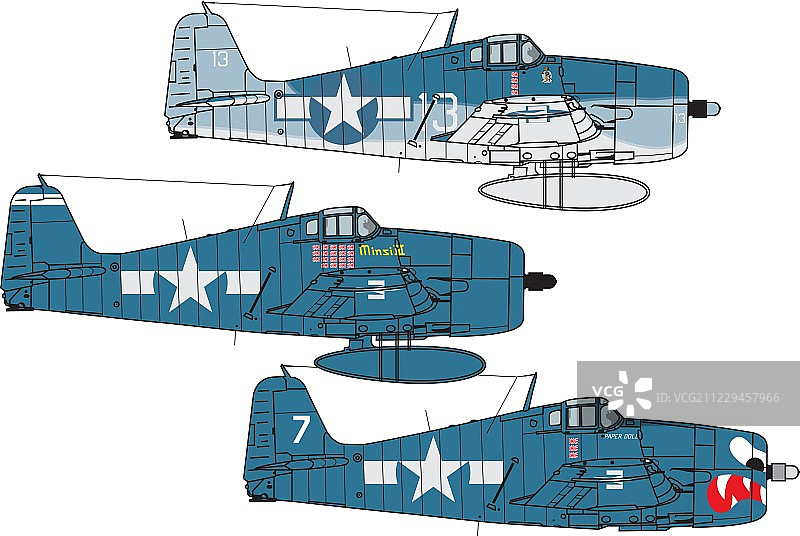 格鲁曼F6F地狱猫v01图片素材