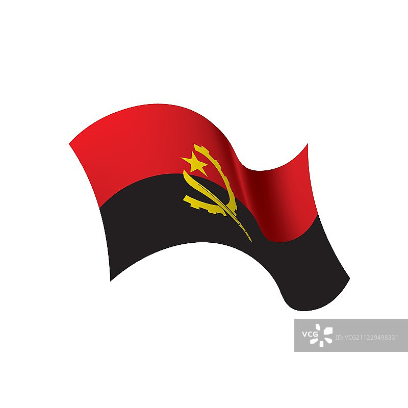 安哥拉国旗矢量图图片素材