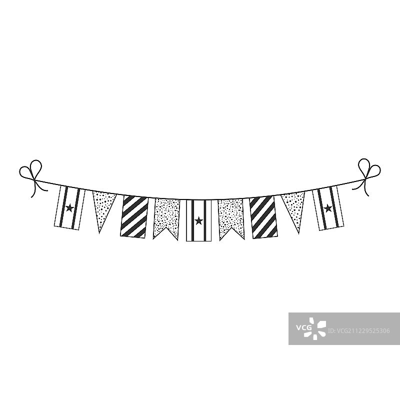 苏里南国庆节彩旗装饰图片素材