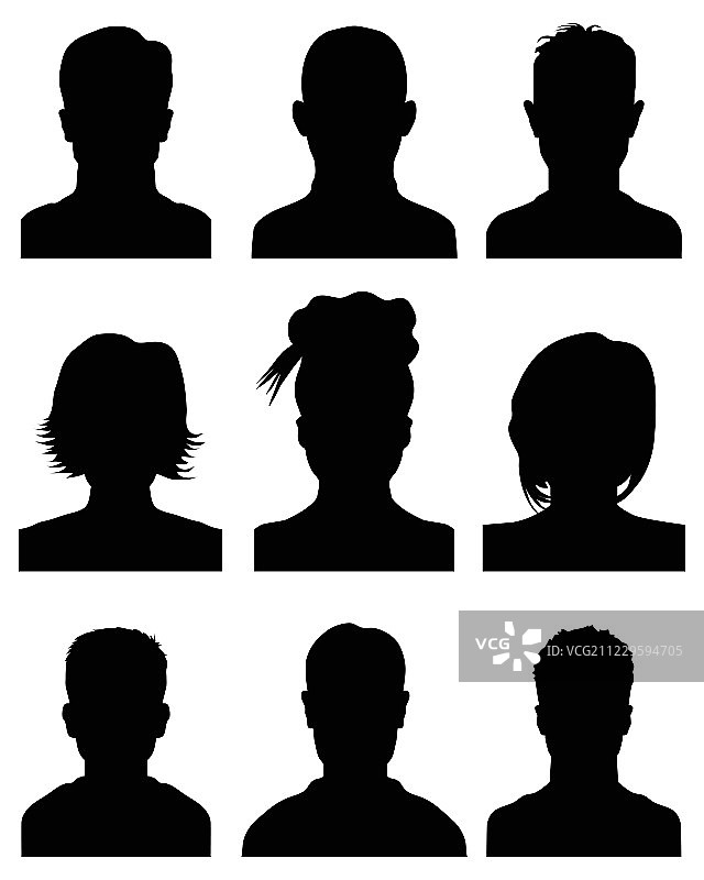 头像轮廓图片素材