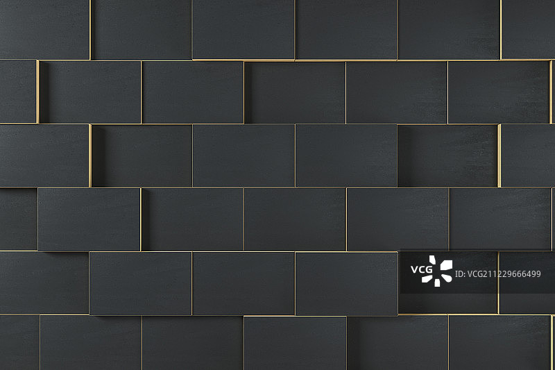 高低起伏的长方形方块，三维渲染图片素材