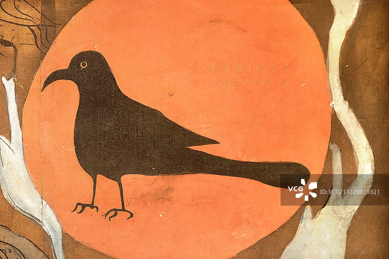 湖南省博物馆辛追墓T形帛画图片素材