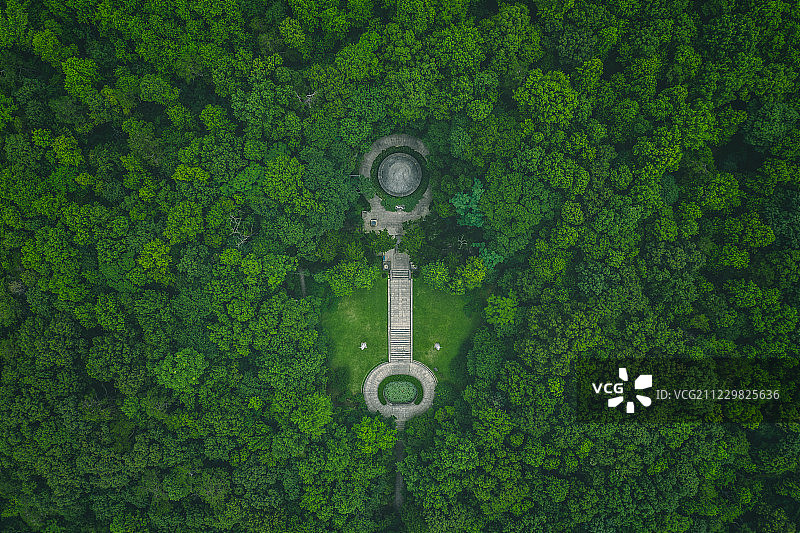 南京钟山谭延闿墓图片素材