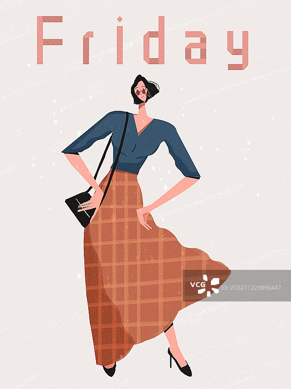 一周穿搭图片素材