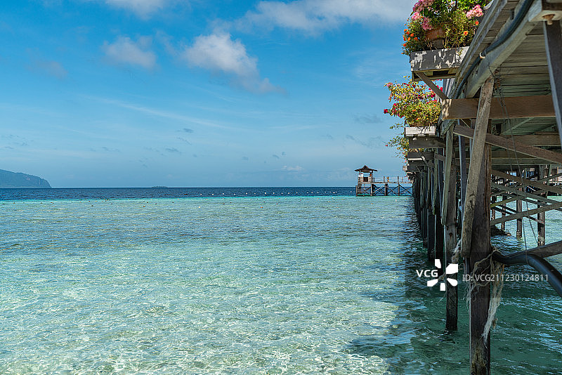 仙本那海岛风光图片素材