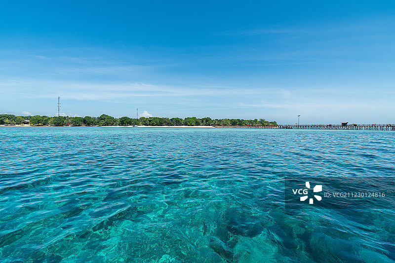 仙本那海岛风光图片素材