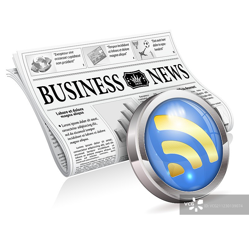数字新闻概念图片素材