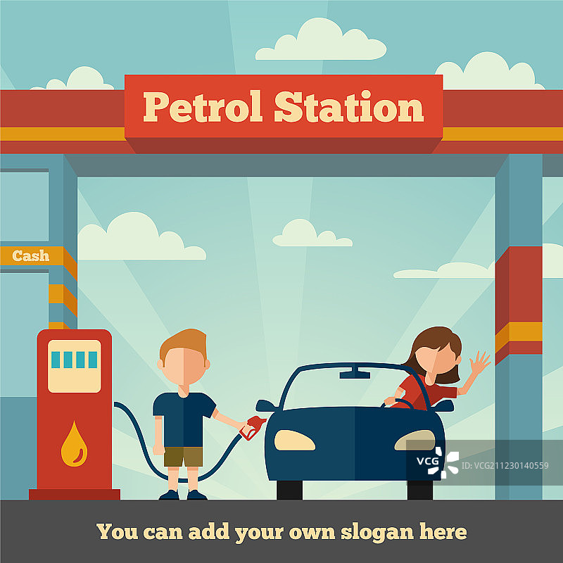 加油站图片素材