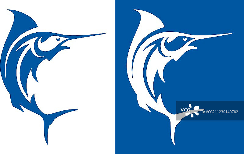 马林鱼标志图片素材