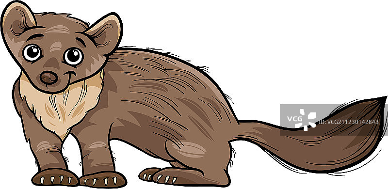 卡通貂动物图片素材