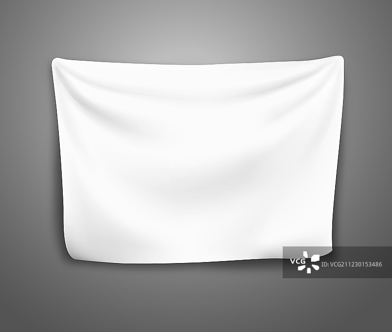 带褶皱的空白banner图片素材