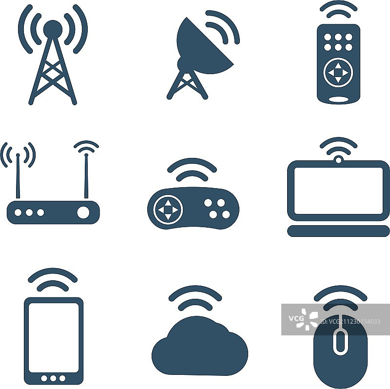 无线设备图标合集图片素材