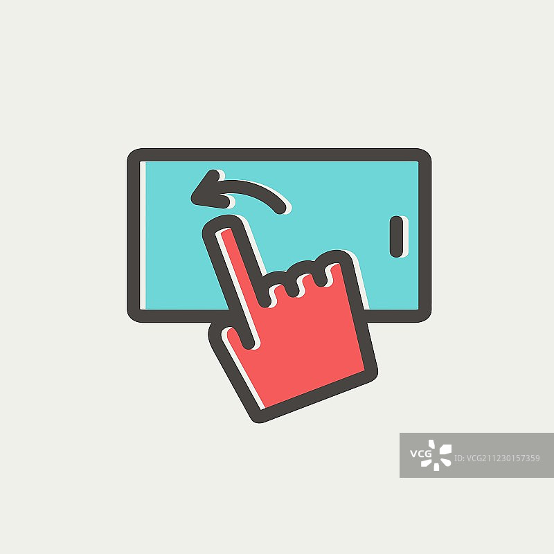 手机浏览细线图标图片素材