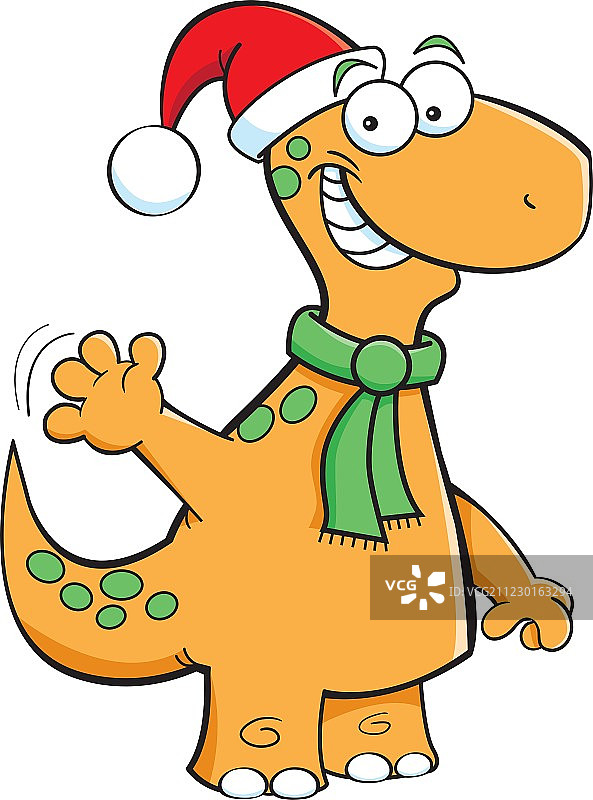 卡通雷龙圣诞老人图片素材