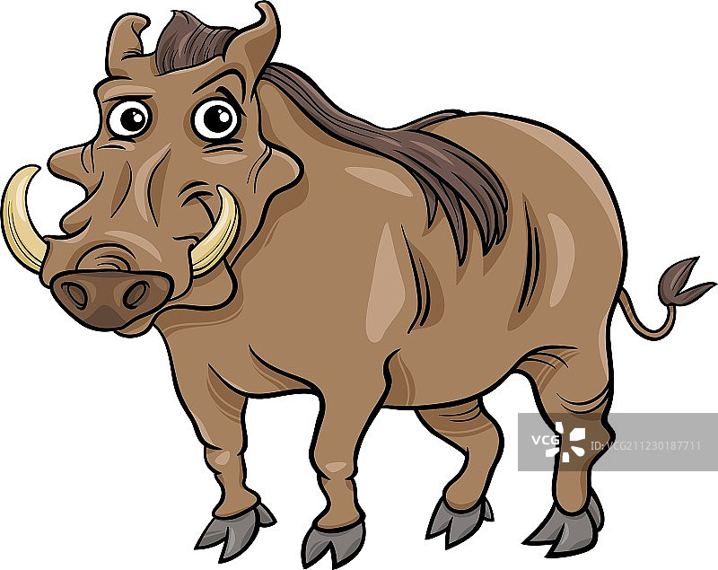 卡通疣猪动物图片素材