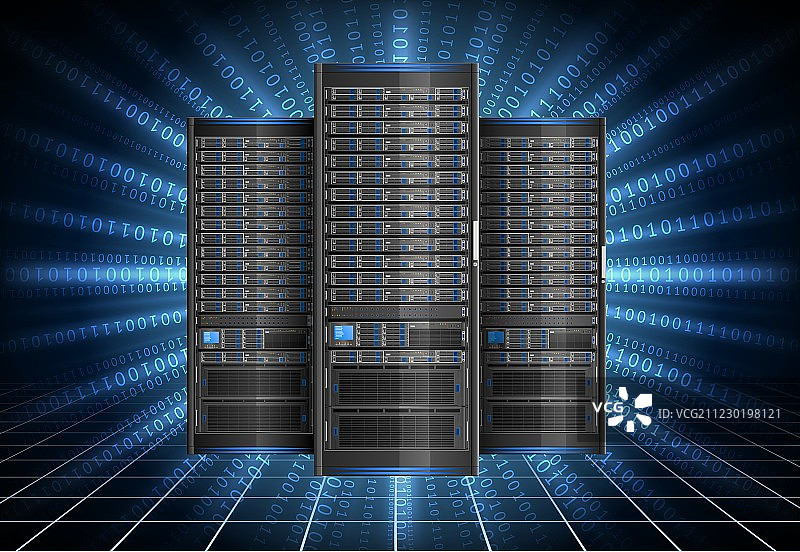 一排服务器图片素材