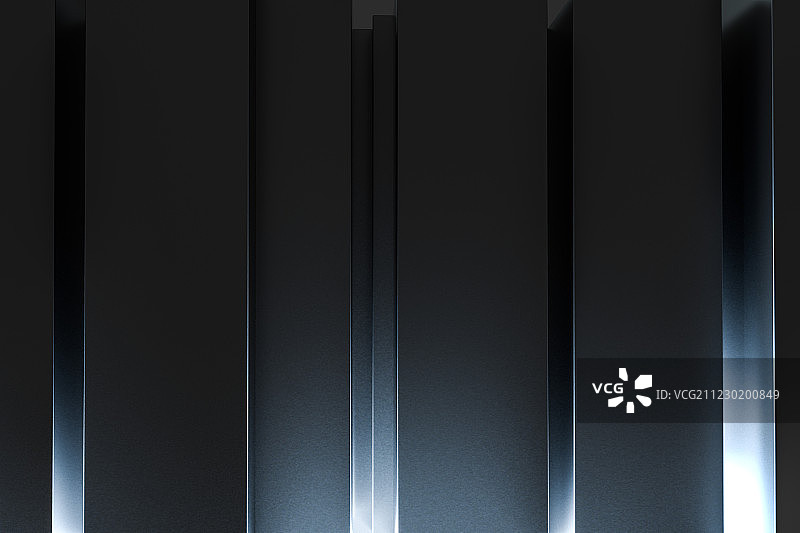 深色背景与辉光特效，三维渲染图片素材