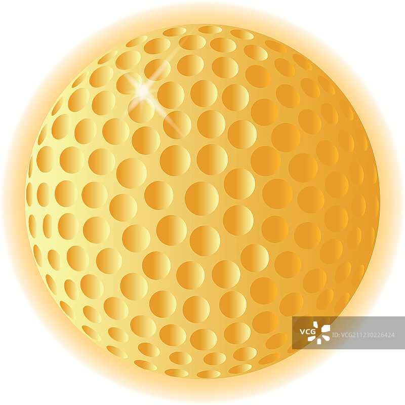 金色高尔夫球图片素材