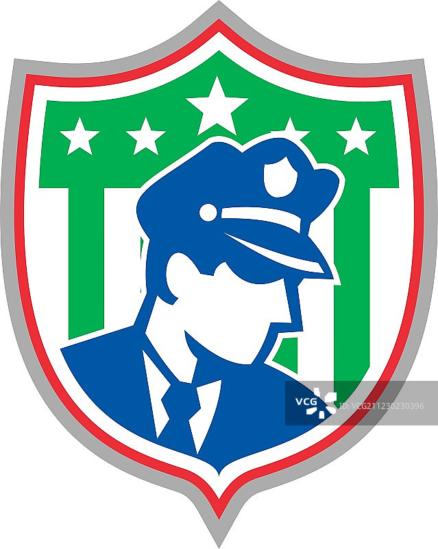 保安警察盾牌图片素材