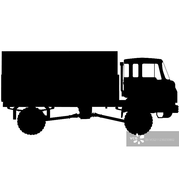 军用卡车剪影图片素材