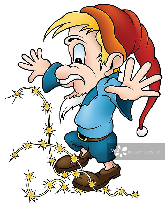 矮人和火花图片素材