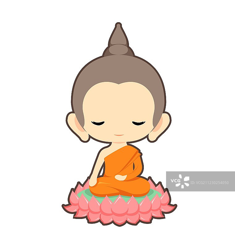 莲花座佛像角色设计图片素材