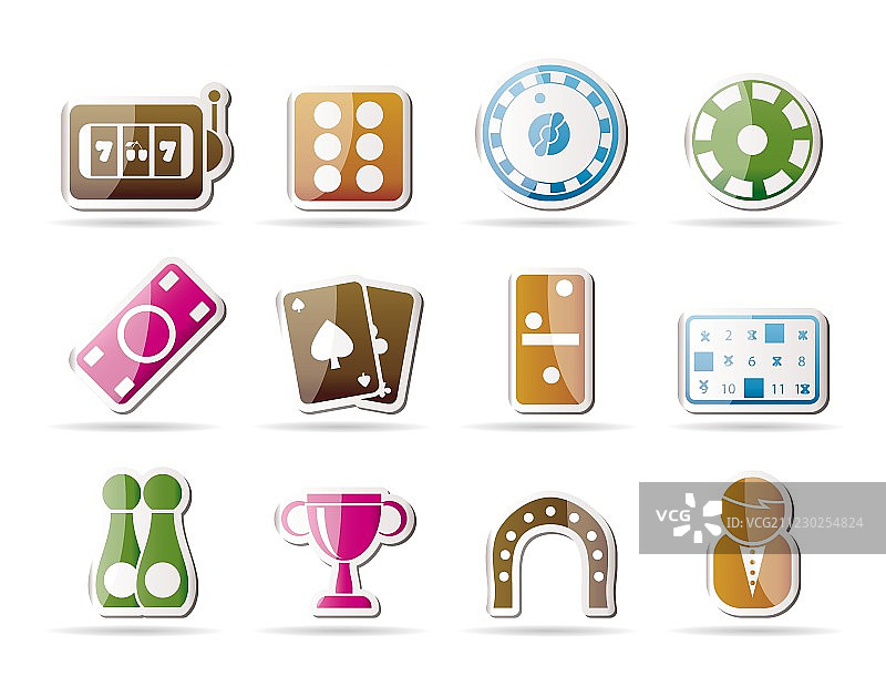 博彩和赌场图标图片素材