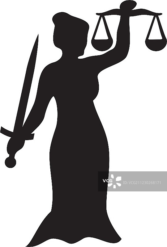 正义女神雕像图片素材