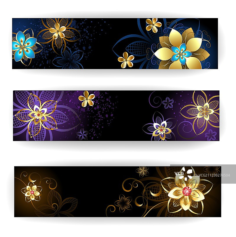 抽象花卉banner图片素材