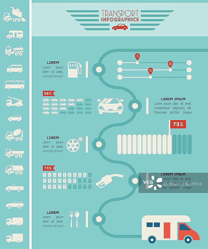 交通信息图表模板图片素材