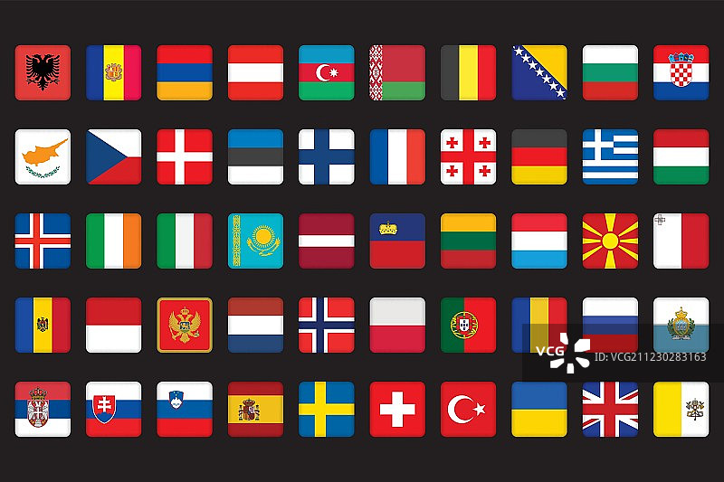 欧洲旗帜图标图片素材