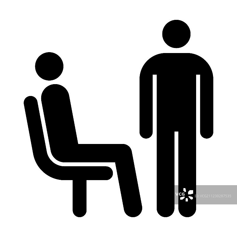 坐着和站立的男人图片素材