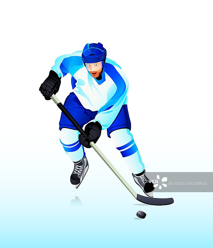 冰球运动员图片素材