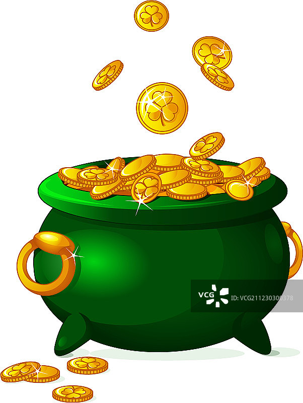 一罐金子图片素材