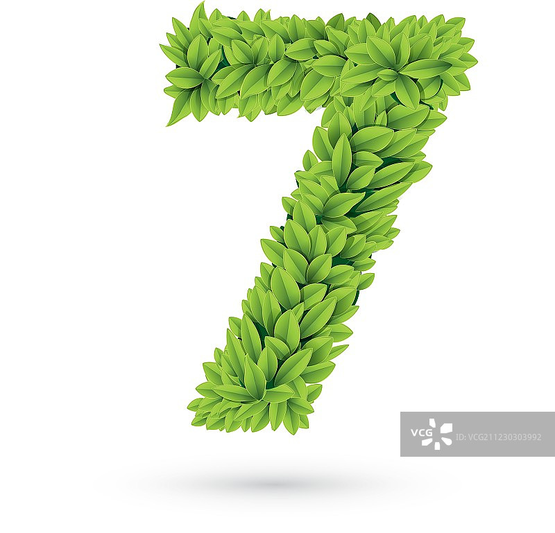 带阴影的绿叶图片素材