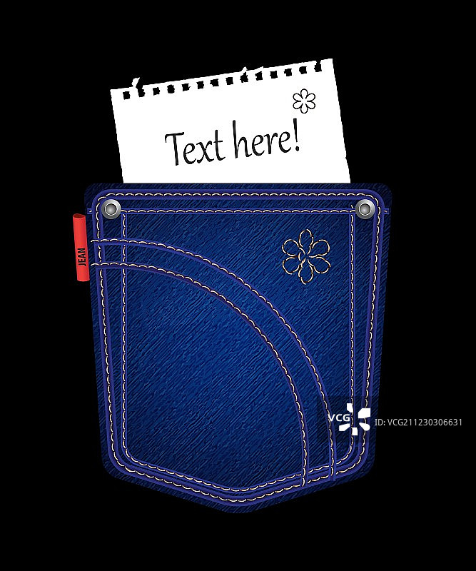 牛仔口袋图片素材