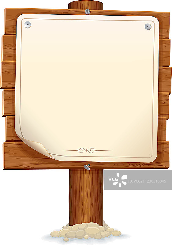 木牌卷轴图案图片素材