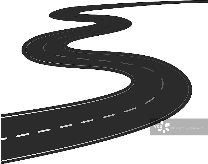 蜿蜒的乡间道路图片素材