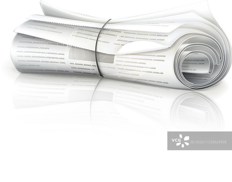 卷起来的报纸图片素材