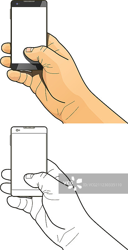 手持手机图片素材