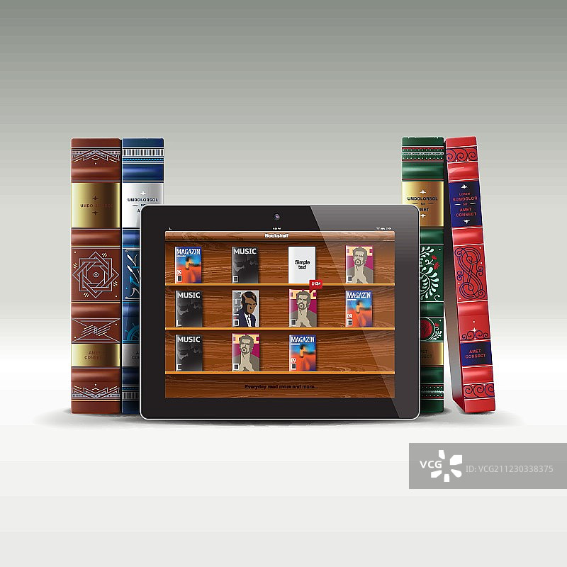 电子书与纸质书图片素材