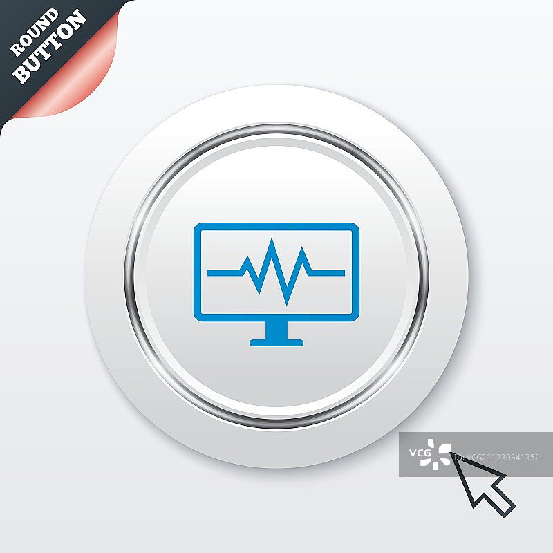 心电图监测心跳符号图标图片素材