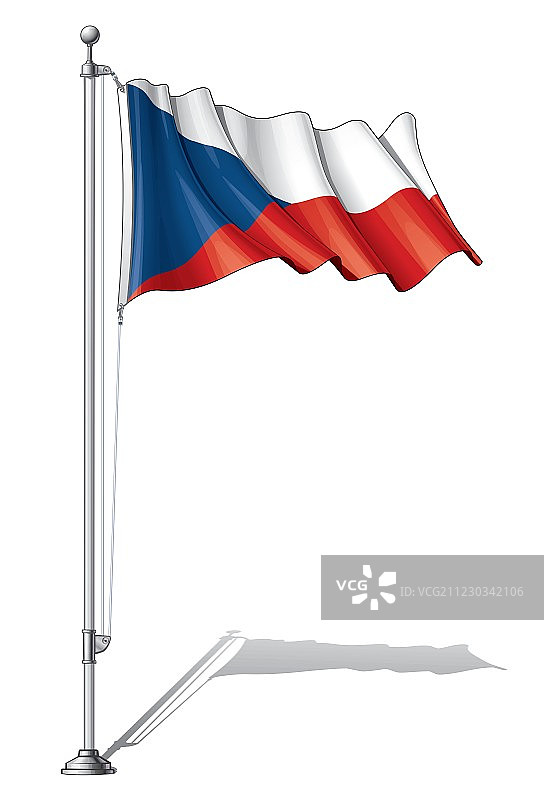 捷克旗杆图片素材