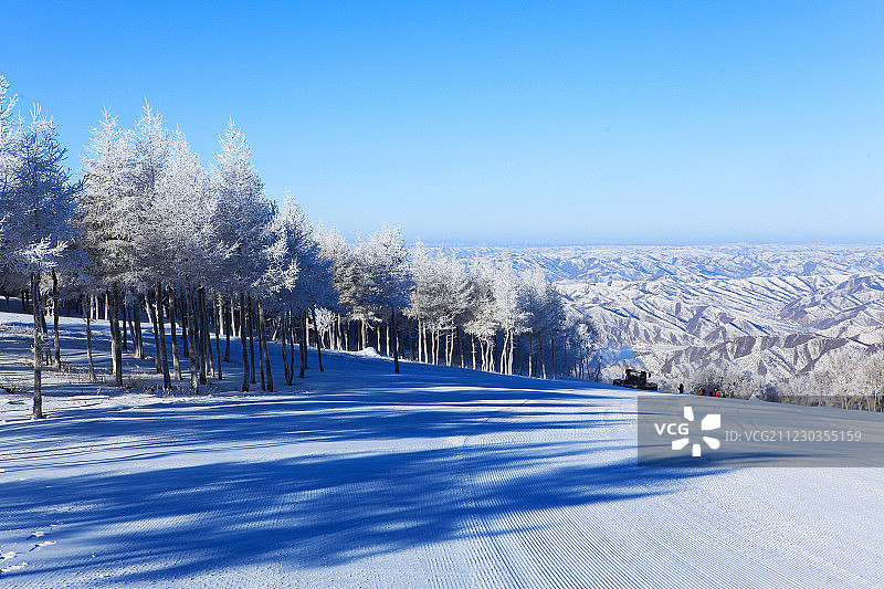 张家口崇礼滑雪场风光图片素材