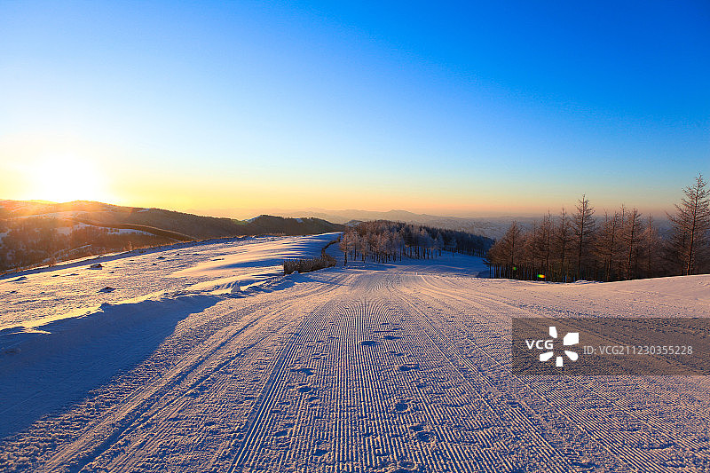 张家口崇礼滑雪场风光图片素材
