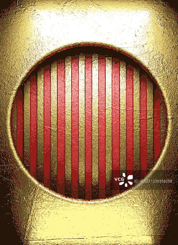 红色背景上的金色图片素材