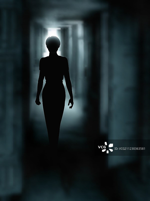 黑暗走廊图片素材