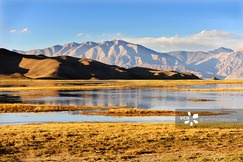 西藏斑公湖风景图片素材