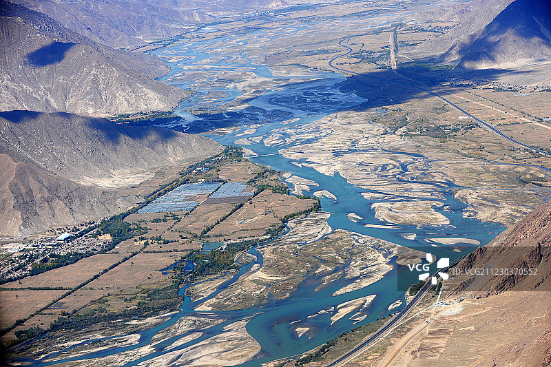 航拍西藏图片素材